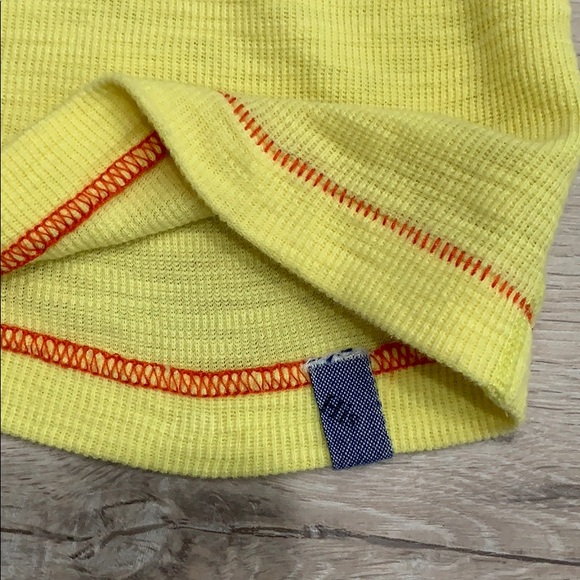 Men’s Tommy Hilfiger Yellow Cotton Waffle T-Shirt - Picture 3 of 6